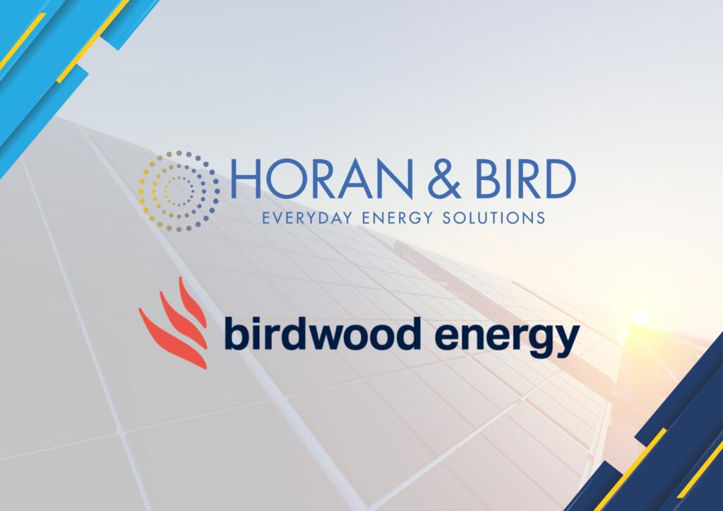 Image displaying Birdwood energy logo and Horan & bird logo